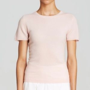 C By Bloomingdale's Cashmere Women's Pink 2-Ply Cashmere Sweater Size M